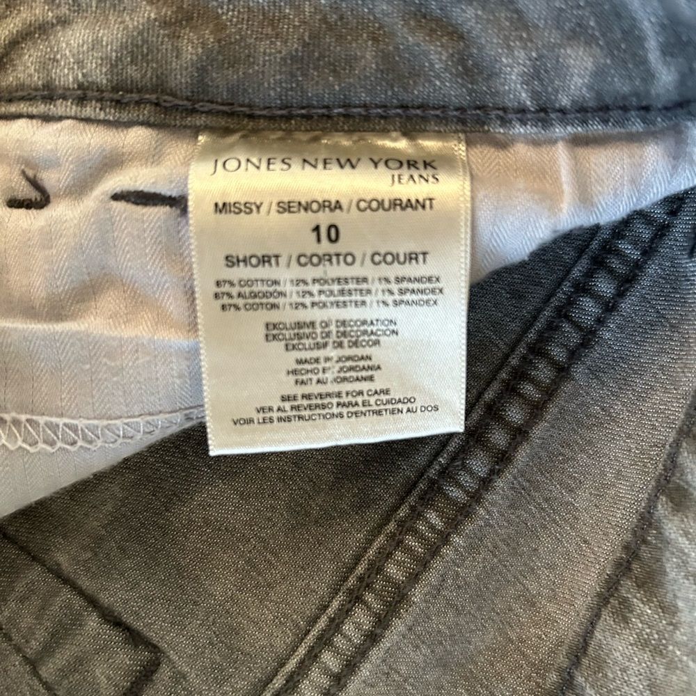 Jones New York Women's Lexington Straight Leg Jeans in Gray Size 10 Short - Picture 4 of 13